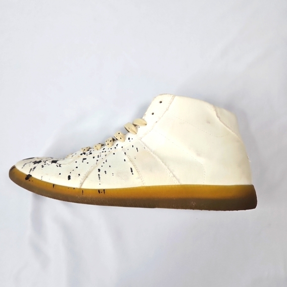 Maison Margiela High Top White Mens Sneakers Size 10 - Picture 8 of 11